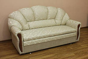 Диван прямий Аліса 160 см тканина Урал і Меланж Беж (Катунь ТМ)