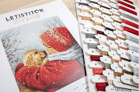 Набір для вишивки хрестиком L8019 Luca-S Різдвні обійми 27х23см (Aida 16 Zweigart)