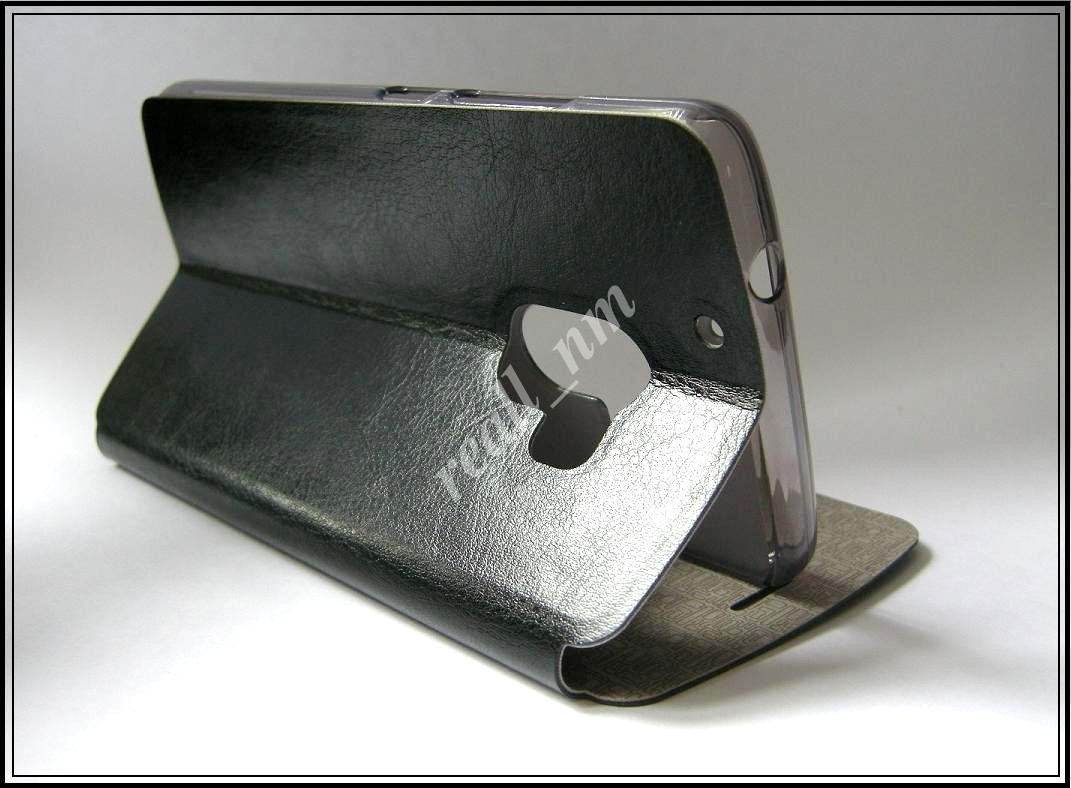 Черный кожаный чехол-книжка Mofi для смартфона Lenovo A7010, X3 Lite, K4 Note - фото 3 - id-p286948099