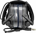 Навушники Активні для стрільби з гарнітурою Earmor M32 Black + кріплення на шолом M11, фото 3