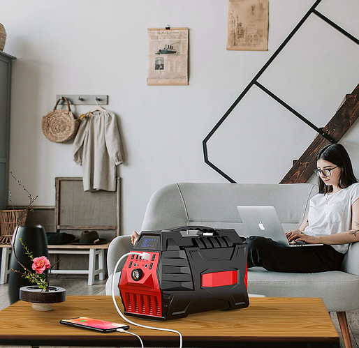 Портативна електростанція 500 Вт (пікова 1000 Вт), сонячний генератор ...