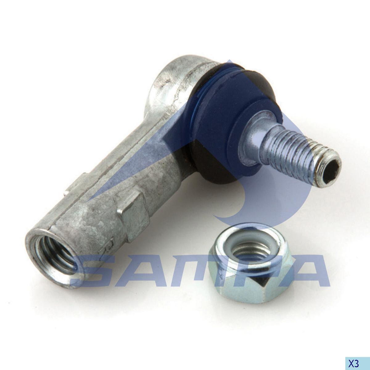 Наконечник тяги КПП M12x1.75 L Scania 3,4 040.040 Sampa