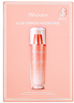 Тканинна маска з перламутровою пудрою JMsolution Glow Luminous Aurora Mask