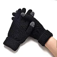 Сенсорные перчатки Touchscreen Gloves / Зимние перчатки для телефона Черные