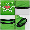 Футболка для котів Pet Style "Я люблю маму" Зелена XS, фото 3