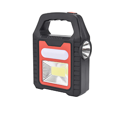 Портативний водонепроникний сонячний світлодіодний LED ліхтар прожектор maxxar YD-878B Червоний