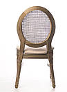 Стілець дерев'яний з спинкою Ротанга Louis Antique з натуральної берези REMY-DECOR для будинку кафе ресторану, фото 5