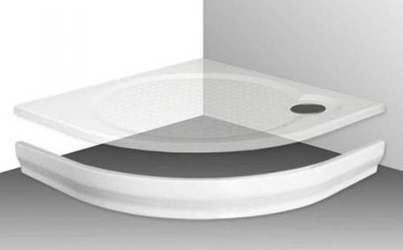 Напівкругла панель для душового піддона Gronix Deniz D2P 90x90, фото 1