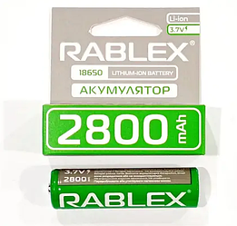 Акумулятор Rablex 18650 2800mAh без захисту