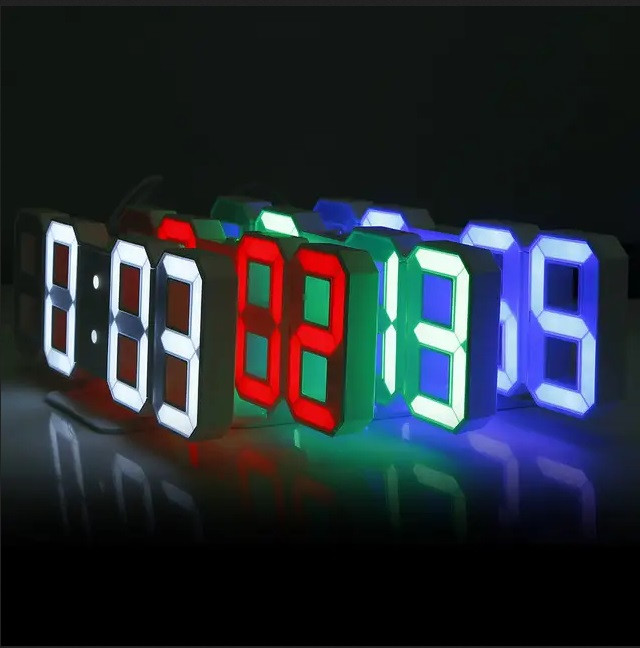 Настольные LED часы от USB, LY-1089 зелёная подсветка - фото 7 - id-p1180633403