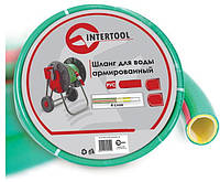 Шланг поливочный Intertool - 1/2" х 10 м салатовый 4-х слойный