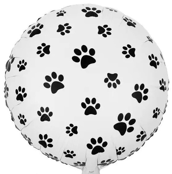 Фольгована повітряна кулька Лапки, 45*45 см