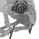 Кріплення для встановлення навушників Earmor, Peltor, Walkers на шолом із планкою Пікатінні, Чорний, фото 6