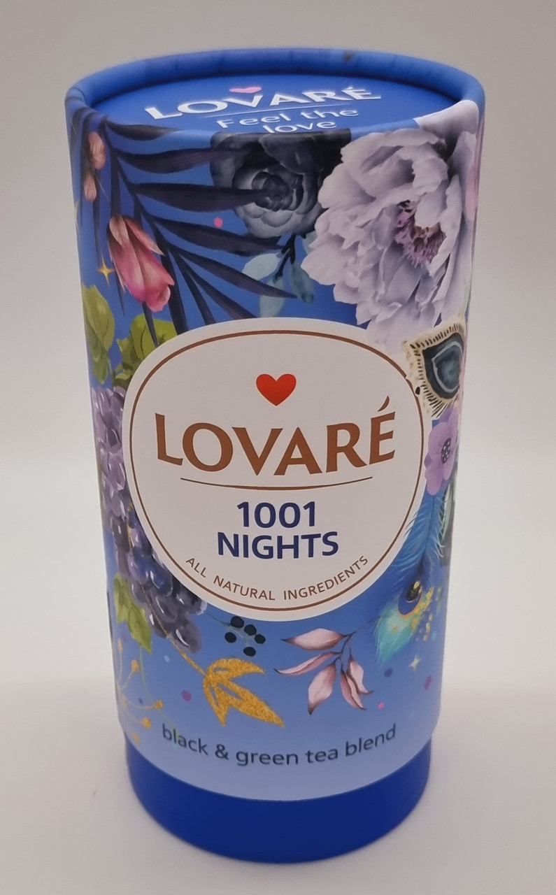 Чай Lovare 1001 Ніч чорний та зелений ароматизований 80г