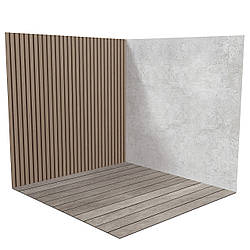 Вініловий кутовий фотофон 120х120см, Frontlit 450 г/м2 №58186