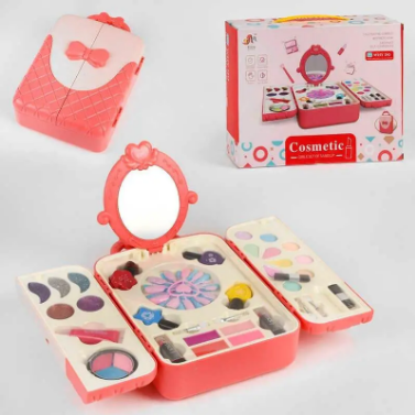 Дитячий набір косметики у валізі 20216С: рум'яна, тіні, лаки, блиски, типси