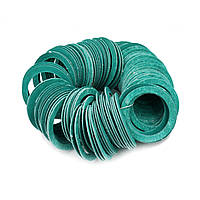 Упаковка прокладок 100 шт. пароніт алюмінієва батарея ЗЕЛЕНИЙ 1 мм 42*32