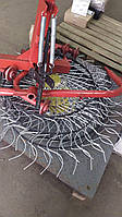 Сеноворошилка тракторная на 4 колеса спица 6 мм на три точки Грабарка, гребка, сінограбарка