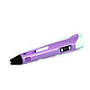 3D-ручка з LCD-дисплеєм і комплектом екопластику для малювання 3DPen Hot Draw 3 Violet, фото 6