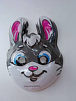 Маска Заец Кролик новогодняя Детская Карновальная Символ года животные 1 шт маска зайки
