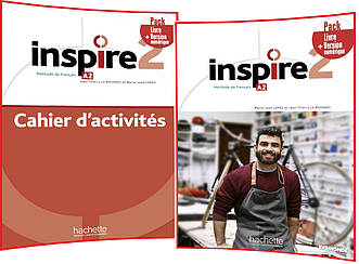 Inspire 2. Livre+Cahier d'activités+EVersion. Комплект книг з французької мови з електроною версією