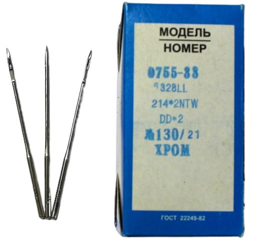 Голка для швейної машинки (Подільськ) 0755-33 довжина 52(60) мм. 130/21
