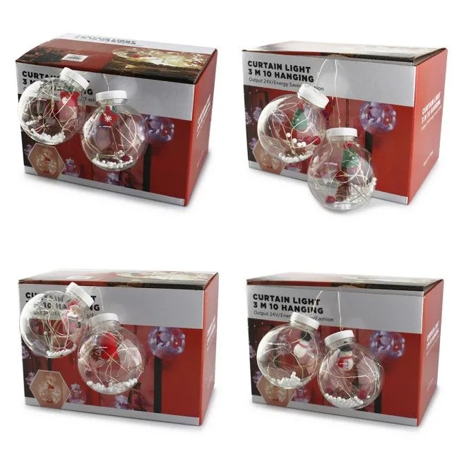 Гірлянда Xmas мікс 4 види 200L M-1 Copper curtain ball lamp W 3х1.5 м Мультикольорова
