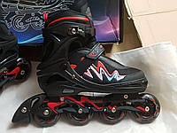 Роликовые коньки inline skate Bladerunner by Rollerblade, черный/красный, модель Advantage Pro XT