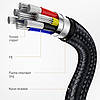 Кабель Baseus Cafule Cable Type-C to Type-C 100W 20V 5A, Quick Charge 3.0, Power Delivery 2.0 (CATKLF-AL91), фото 10
