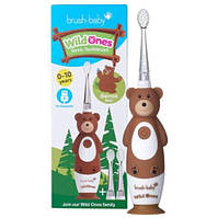 Brush-baby Электрическая зубная щетка WildOnes Bear (0-10 лет) мишка Bearnie