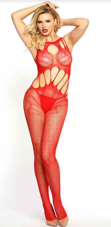 Боді комбінезон (з доступом) Baci S/L Red