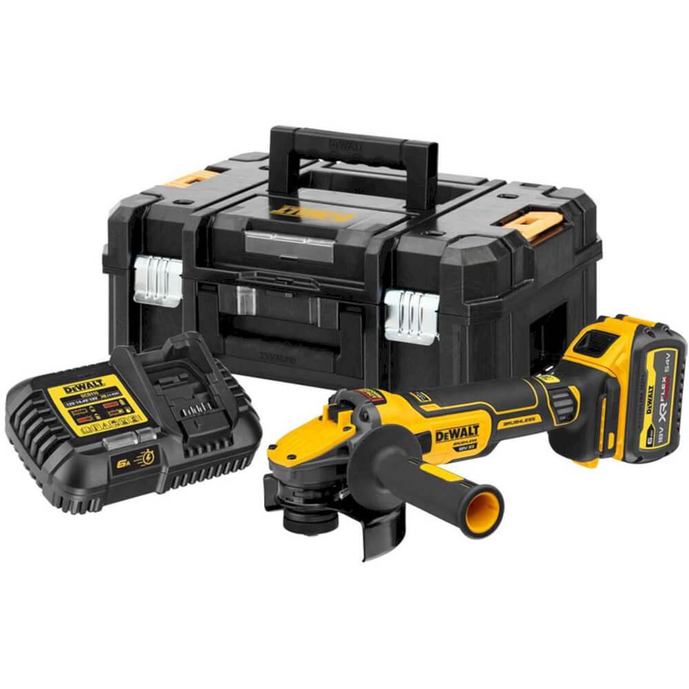 Шліфмашина кутова — болгарка акумуляторна безщіткова DeWALT DCG409VST1
