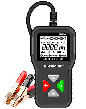 KINGBOLEN BM550, тестер акумуляторів 6V / 12V / 24V