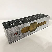 Беспроводной Bluetooth Микрофон для Караоке Микрофон DM Karaoke Y 63 + BT. UP-810 Цвет: золотой