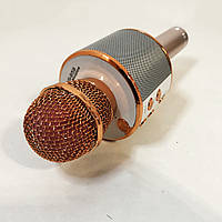 Беспроводной микрофон для караоке WS-858 WSTER. Цвет: KO-347 розовое золото