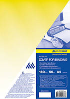 Обкладинка прозора А4 180мкм 50шт.уп. жовта