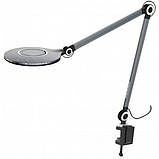 Кругла LED-лампа на струбцині, фото 2
