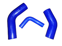 Комплект патрубков системы охлаждения трактора МТЗ-80, МТЗ-82 синие (силикон) из 3 штук