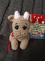 Подарок Коровка Бычок Для Девочки Новогодний подарок Мягкая игрушка Handmade Ручная работа