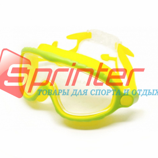 Дитячі окуляри-маска для плавання CONQUEST BL-2102-ЖЗ, фото 1