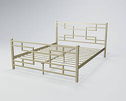 Ліжко металеве Фавор із підніжкою Коричнева 120*190 см (TeneroTM) Бежевий, 120х190