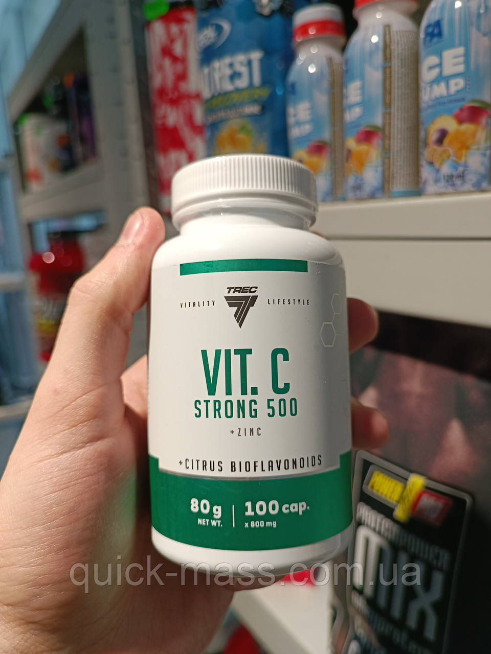 Вітамин С з цинком Trec Vitamin C Strong 500 - 100 капс