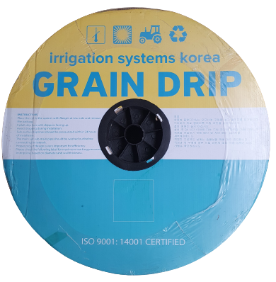 Крапельна стрічка для поливу в-во Корея Grain Drip 8 mil через 30 см, 1000 м 1,6 л/год емітерна
