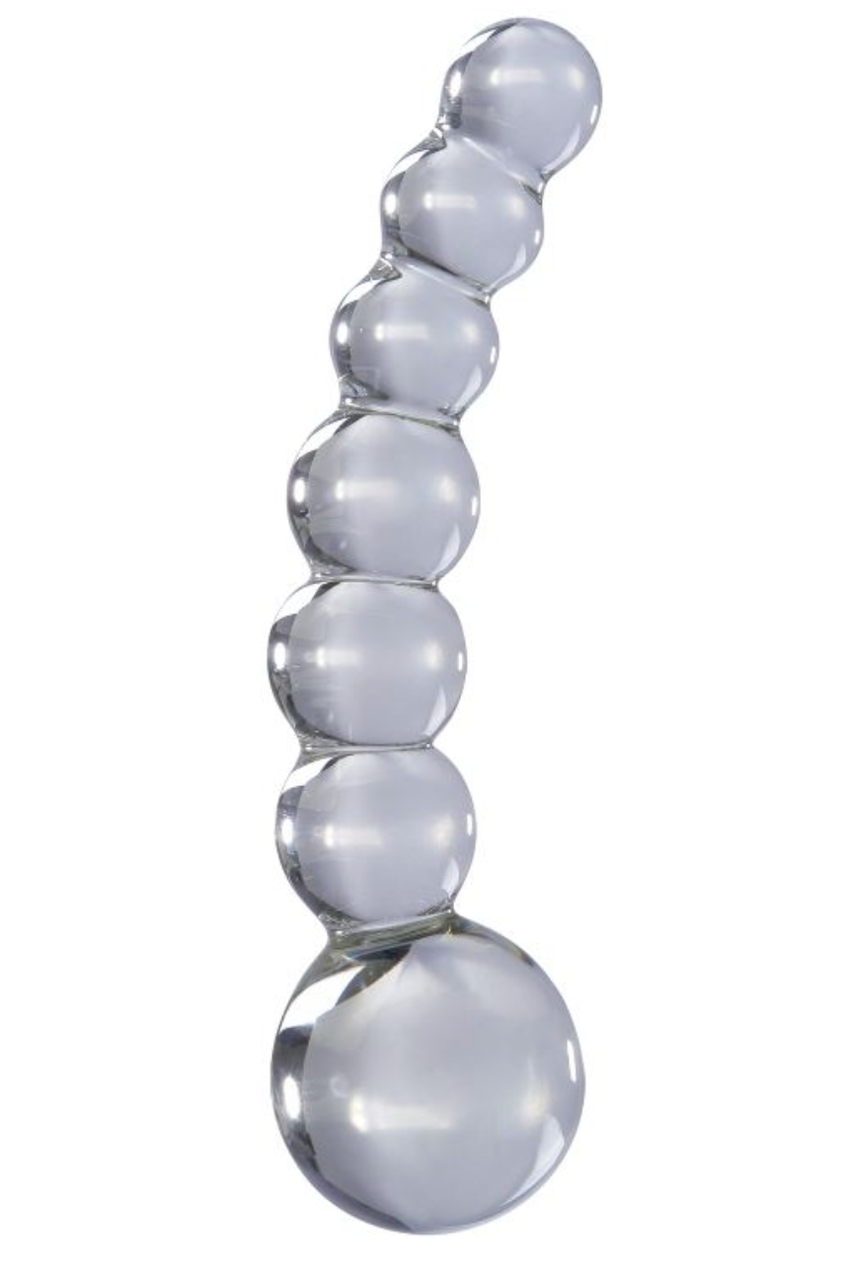 Фалоімітатор скляний Icicles No.66, прозорий, 12х3,5 см., фото 1