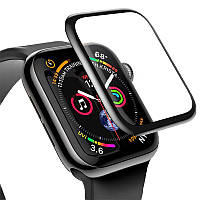 Захисне скло FULL GLUE APPLE WATCH 44MM Series 4 ЧОРНИЙ