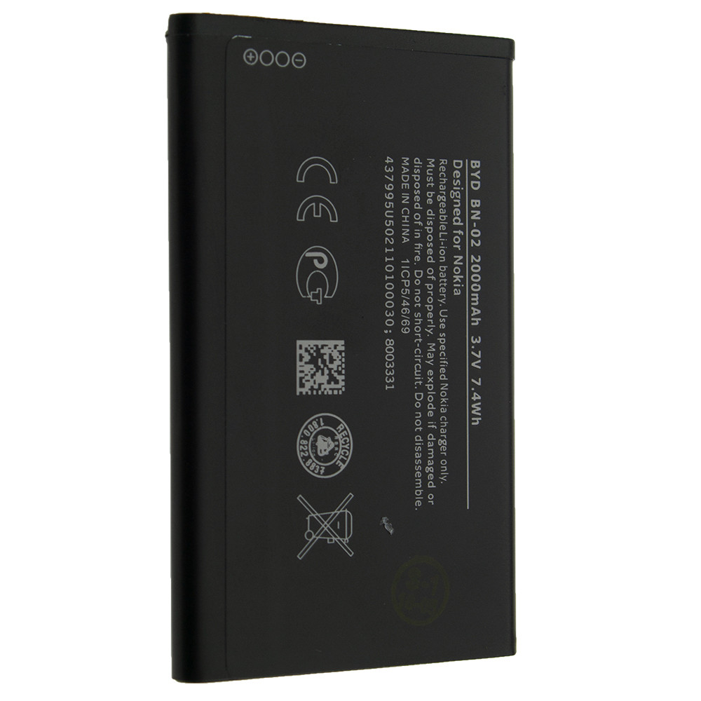 Акумулятор ОРИГІНАЛ КУЛЕК NOKIA BN-02 | 603 | Lumia 505 | Lumia 510 | Lumia 610 | Lumia 710