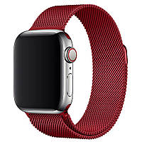 Ремінець металевий для годинника APPLE WATCH 38MM / 40MM / 41MM Milanese Loop 8_RED