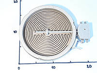 Электроконфорка Ø165 / 1200w / 4 конт. для стеклокерамических поверхностей