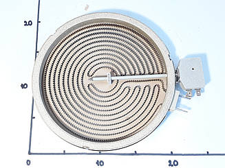 Електроконфорка Ø200 / 1800w / 2 конт. для склокерамічних поверхонь