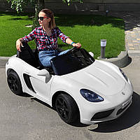 Двухместный детский электромобиль M 4055 AL-1 (для подростков), Porsche, белый